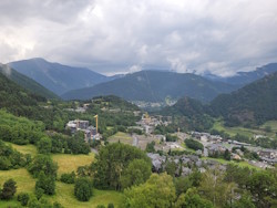 View of Ordino from our room
